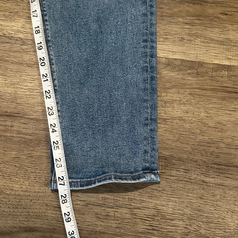 American Eagle Mom Jean Womens 4 Regular Medium Wash High Rise Stretch Denim - Picture 6 of 10
